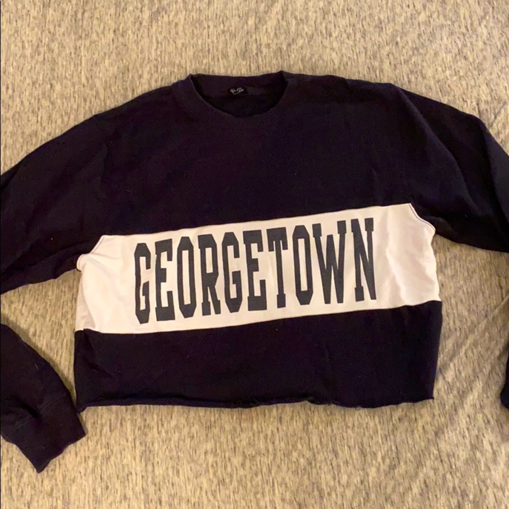 John Galt Georgetown cropped sweatshirt